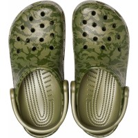 Pánské pantofle (nazouváky) Crocs Classic Printed Camo Clog - Army Green [6]