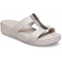Dámské pantofle (nazouváky) Crocs Monterey Metallic Slip-On - Silver/Platinum [2]