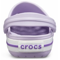 Damské a juniorské pantofle Crocs Crocband Juniors - Lavender/Neon Puprle [2]