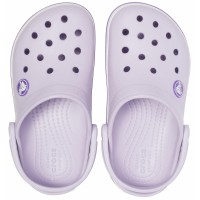 Damské a juniorské pantofle Crocs Crocband Juniors - Lavender/Neon Puprle [5]
