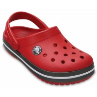 Damské a juniorské pantofle Crocs Crocband Juniors - Pepper/Graphite [1]