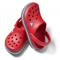 Damské a juniorské pantofle Crocs Crocband Juniors - Pepper/Graphite [2]