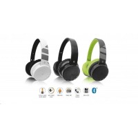 Bluetooth sluchátka ALIGATOR AH02, FM, SD karta, černá (3)