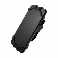 Silikonový držák mobilního telefonu na kolo FIXED Bikee, černý [7]
