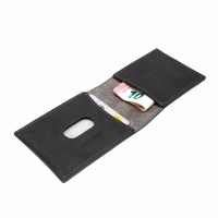 Kožená peněženka FIXED Wallet z pravé hovězí kůže, černá [4]
