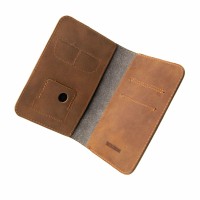 Kožená peněženka FIXED Smile Wallet XL se smart trackerem FIXED Smile Motion, hnědá [2]