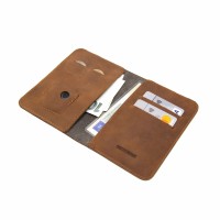 Kožená peněženka FIXED Smile Wallet XL se smart trackerem FIXED Smile Motion, hnědá [5]