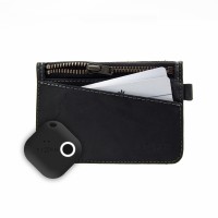 Kožená peněženka FIXED Smile Coins se smart trackerem FIXED Smile Motion, černá [2]