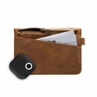 Kožená peněženka FIXED Smile Coins se smart trackerem FIXED Smile Motion, hnědá [2]