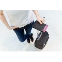 Kožená peněženka FIXED Smile Passport se smart trackerem FIXED Smile Motion, velikost cestovního pasu, černá [8]