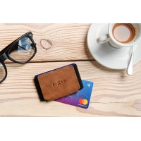 Kožená peněženka FIXED Smile Tiny Wallet se smart trackerem FIXED Smile Motion, hnědá [6]