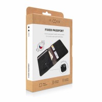Kožená peněženka FIXED Smile Passport se smart trackerem FIXED Smile Motion, velikost cestovního pasu, černá [19]