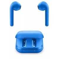 True wireless sluchátka Cellularline Java s dobíjecím pouzdrem, modrá [2]