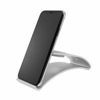 Hliníkový stojánek FIXED Frame WATCH na stůl pro hodinky, mobilní telefony a tablety, stříbrný [5]
