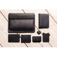 Kožená peněženka FIXED Tiny Wallet z pravé hovězí kůže, černá [7]