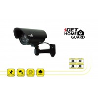 iGET HGDOA5666 - atrapa/maketa bezpečnostní CCTV kamery, blikající črv. LED,4x nálepka CCTV varování [5]
