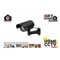 iGET HGDOA5666 - atrapa/maketa bezpečnostní CCTV kamery, blikající črv. LED,4x nálepka CCTV varování [6]