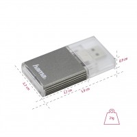 Hama čtečka karet USB 3.0 UHS-II, SD/SDHC/SDXC, antracitová [7]
