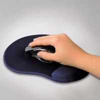 Hama ergonomická gelová podložka pod myš, modrá [1]