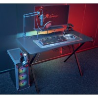 Genesis Holm 300 RGB - herní stůl s RGB podsvícením, 3xUSB 3.0, bezdrátová nabíječka mobilů [5]