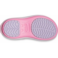 Dětské sněhule Crocs Crocband Winter Boot Kids - Pink Lemonade/Lavender [3]