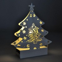 Solight LED kovový vánoční stromek, 2x AA [1]