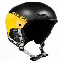 Spokey APEX lyžařská přilba černo-žlutá, vel. L/XL [3]
