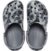 Pánské pantofle (nazouváky) Crocs Classic Printed Camo Clog - Slate Grey [6]