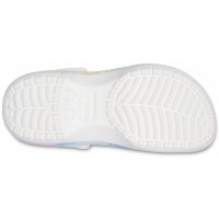 Dámské pantofle (nazouváky) na platformě Crocs Classic Tie-Dye Graphic Clog - White [3]