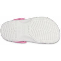 Dámské a dívčí pantofle (nazouváky) Crocs Classic Heart Print Clog Juniors - White [3]