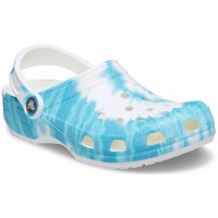 Dámské nazouváky (pantofle) Crocs Classic Tie Dye Graphic - Digital Aqua [2]