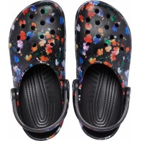 Dámské pantofle (nazouváky) Crocs Classic Printed Floral Clog - Black/Multi [6]
