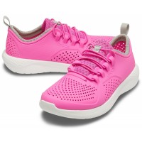 Dámské a juniorské tenisky Crocs LiteRide Pacer Juniors - Electric Pink/White [6]
