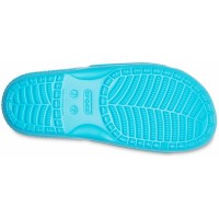 Dámské a dívčí pantofle Classic Crocs Slide Juniors - Digital Aqua [3]