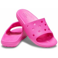 Dámské a dívčí pantofle Classic Crocs Slide Juniors - Electric Pink [4]