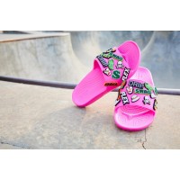 Dámské a dívčí pantofle Classic Crocs Slide Juniors - Electric Pink [8]