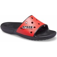 Dámské a pánské nazouváky (pantofle) Classic Crocs Colorblock Slide - Black/Flame [1]