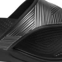 Dámské žabky na platformě Crocs Monterey Metallic Wedge Flip - Black [6]