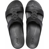 Dámské sandály na klínku Crocs Monterey Shimmer Slip-On Wedge - Black [5]