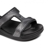 Dámské sandály na klínku Crocs Monterey Metallic Slip-On Wedge - Black [6]