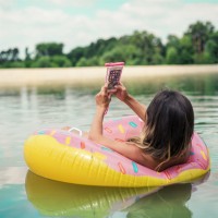 Hama Playa, outdoorové pouzdro na mobil, velikost XXL, růžové [7]