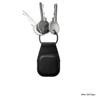 Nomad Leather Keychain, black - Apple Airtag [4]