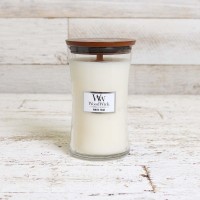 Vonná svíčka WoodWick, 609,5 g - White Teak [3]