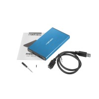 Externí box pro HDD 2,5" USB 3.0 Natec Rhino Go, modrý, hliníkové tělo [3]