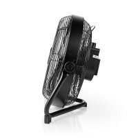 Stojanový ventilátor | 300 mm | Plynulá rychlost ventilátoru | Naklápěcí | Dobíjecí | USB-A | Černá [2]