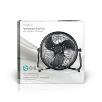 Stojanový ventilátor | 300 mm | Plynulá rychlost ventilátoru | Naklápěcí | Dobíjecí | USB-A | Černá [8]