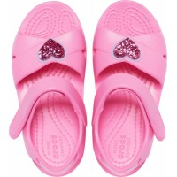 Dívčí a holčičí sandály Crocs Classic Cross-Strap Charm Sandal Kids - Pink Lemonade [6]