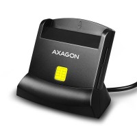 AXAGON CRE-SM2, USB externí čtečka 4-slot Smart card/ID card (eObčanka) + SD/microSD/SIM [1]