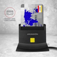 AXAGON CRE-SM2, USB externí čtečka 4-slot Smart card/ID card (eObčanka) + SD/microSD/SIM [3]