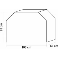 Kryt grilu 100 x 95 x 60 cm (BARREL) [1]